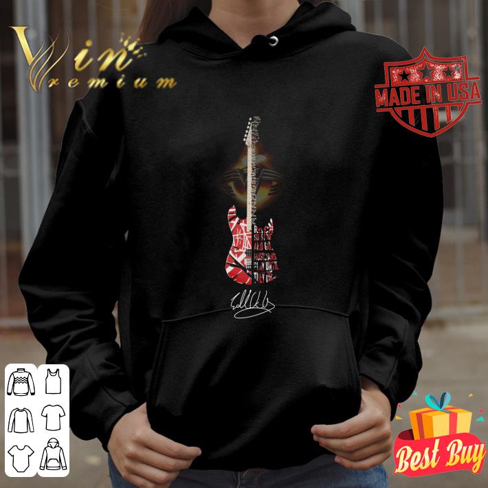 Awesome Guitar Eddie Van Halen Band signature shirt b1476214 awesome guitar eddie van halen band signature shirt 4 - Awesome Guitar Eddie Van Halen Band signature shirt