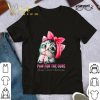 Original Kitten Cat Paw For The Cure Breast Cancer Awareness shirt 7