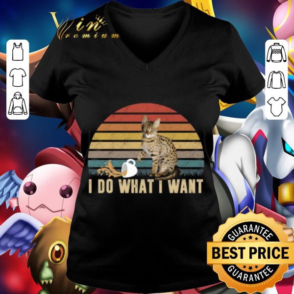 Original Savannah cat I Do What I Want Vintage shirt 2