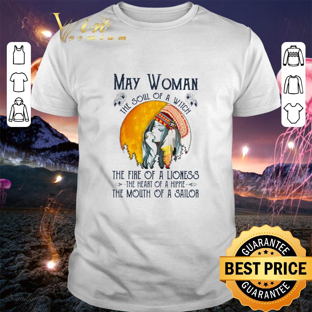 Premium Native may woman the soul of a witch the fire of a lioness shirt 6