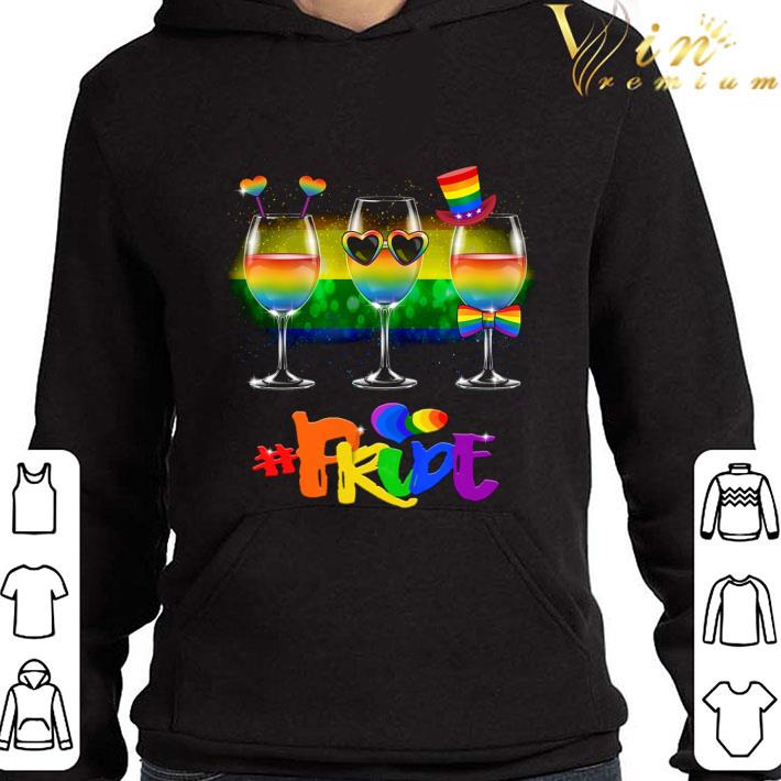 Pride LGBT Glass Wine shirt