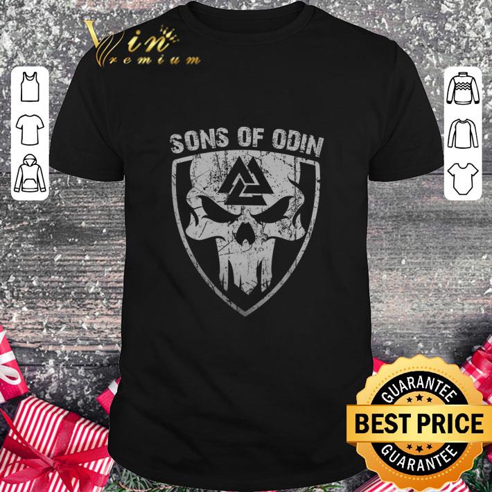 Funny Viking skull sons of Odin shirt 7