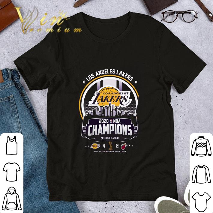 Los Angeles Lakers 2020 NBA Champions october 11 2020 shirt 7