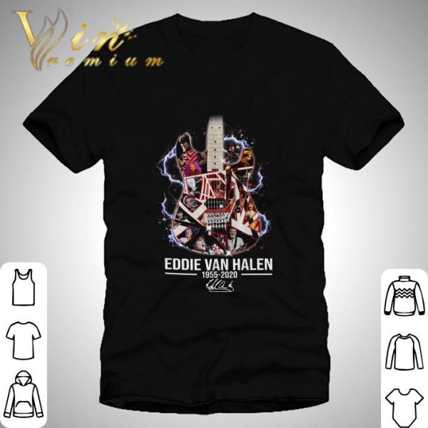 RIP Guitar E.d.d.i.e V.a.n H.a.l.e.n 1955-2020 Signature shirt 1