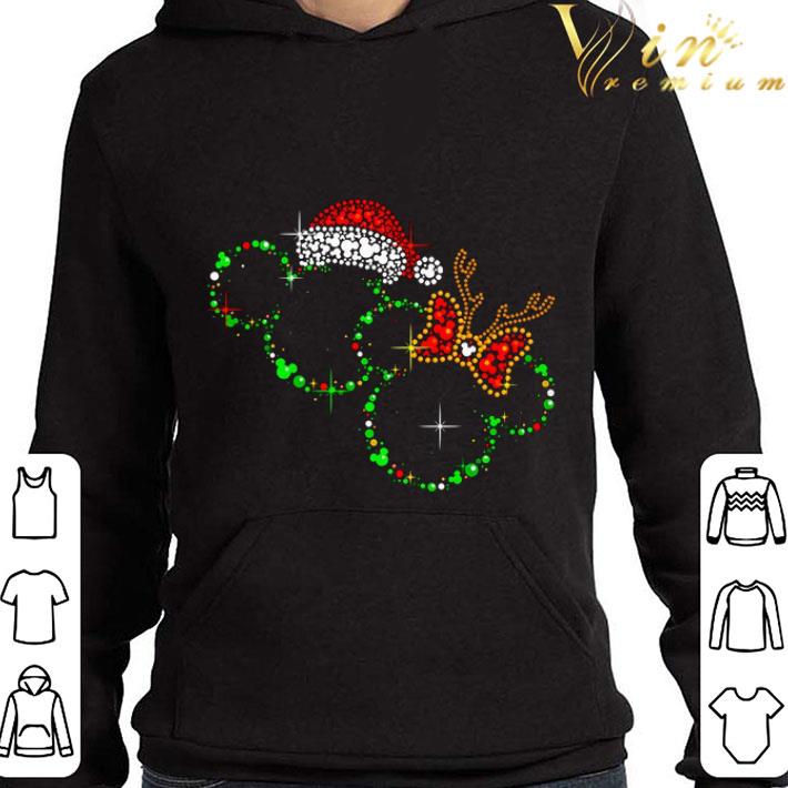 Diamond Disney Mickey Santa Reindeer Christmas shirt