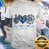 Official Peace Love Cure Diabetes Awareness Sunflower shirt 7