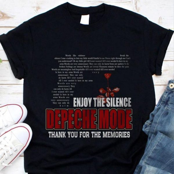 Original Enjoy The Silence Depeche Mode Thank You For The Memories shirt 1