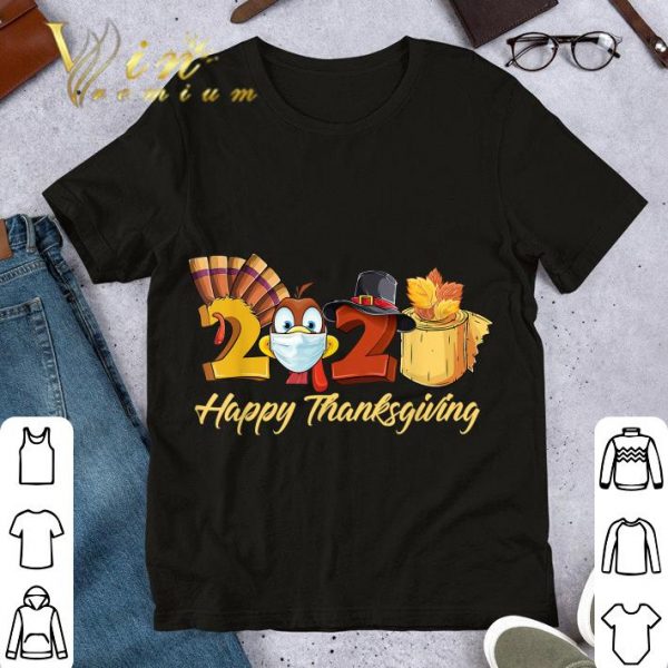 Original Happy Thanksgiving 2020 Turkey Mask Toilet paper Coronavirus shirt 1