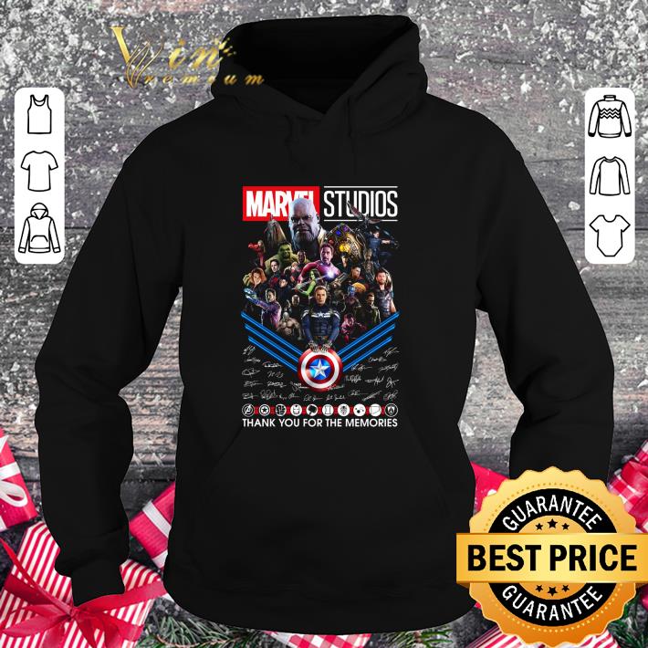 Funny Marvel Studios Superheroes Signatures Thank You For The Memories shirt