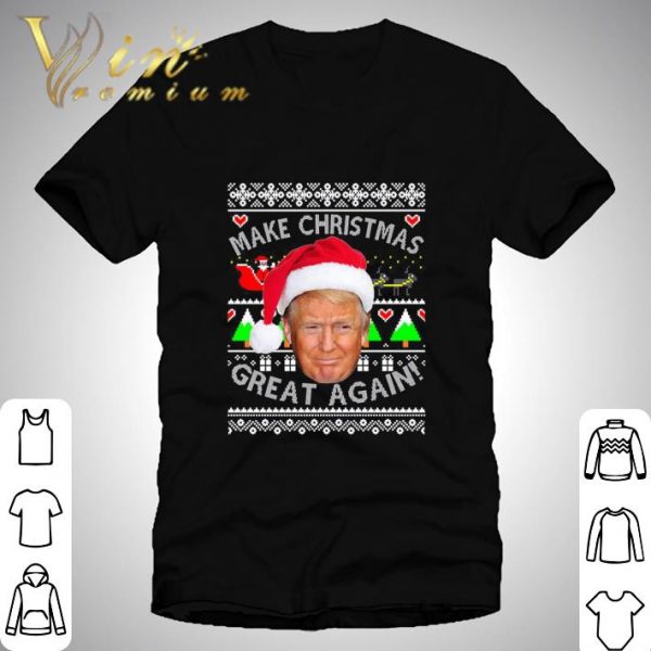 Santa Trump Make Christmas Great Again Ugly shirt 1