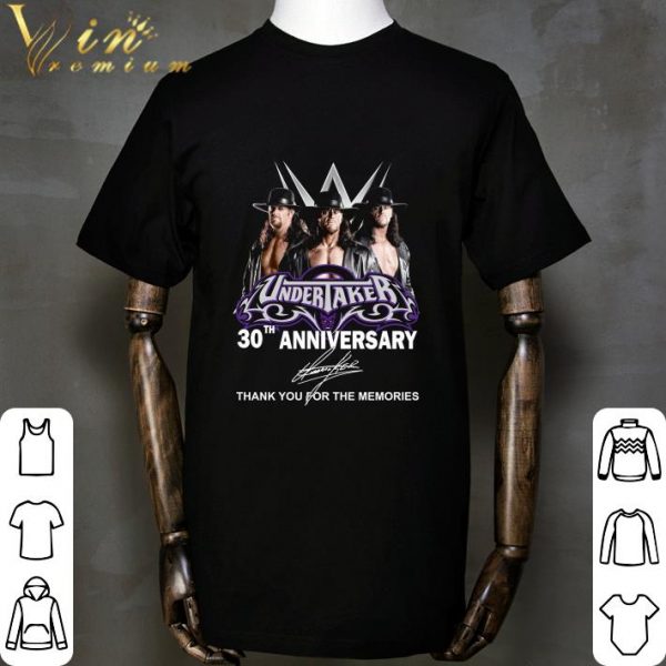 Thank You Undertaker 30th Anniversary 1990-2020 Signature shirt 2