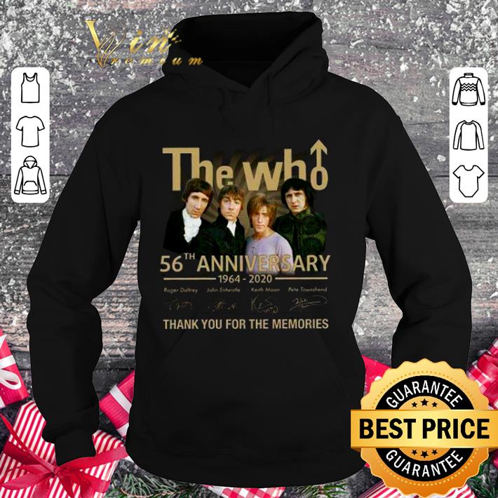 Original Thank You The Who Band 56th Anniversary 1964-2020 Members Signed shirt 9 Original Thank You The Who Band 56th Anniversary 1964-2020 Members Signed shirt