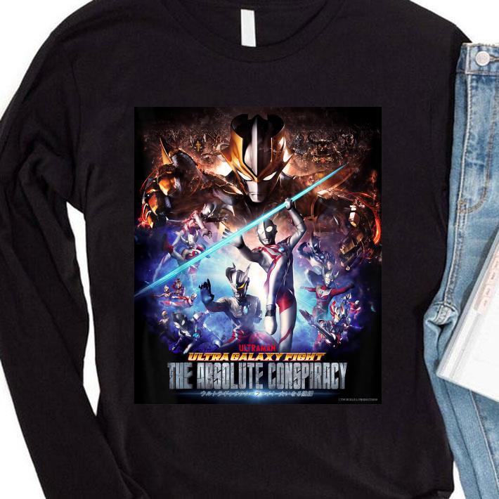 Original Ultraman Ultra Galaxy Fight The Absolute Conspiracy Poster Remake shirt
