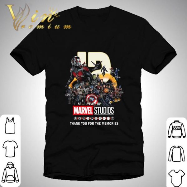 12 Year Of Marvel Studios Signatures Thank You For The Memories shirt 1