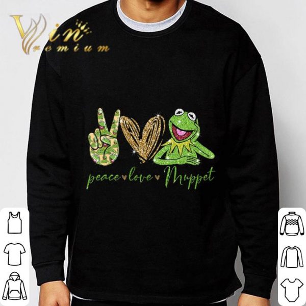 Kermit the Frog Peace Love Muppet shirt 3