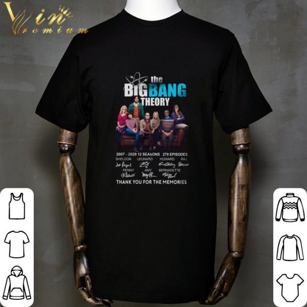 The Big Bang Theory 2007-2020 12 seasons 279 ep signatures shirt 2