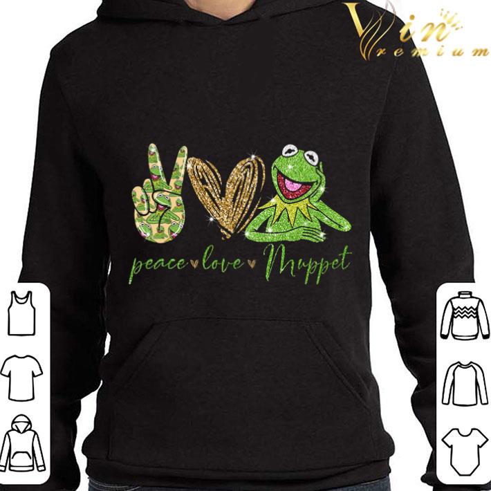 Kermit the Frog Peace Love Muppet shirt