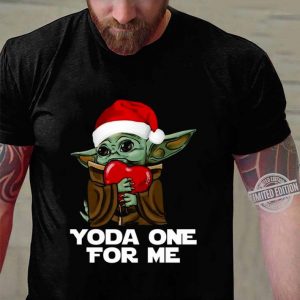 Original Star Wars Baby Yoda Christmas Yoda One For Me shirt 5