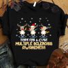 Premium Reindeer Hope For A Cure Multiple Sclerosis Awareness Christmas shirt 7