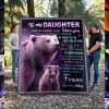 Bears mother's day to my daughter forever love your mom quilt blanket 7