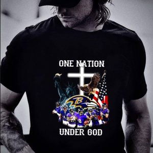 Hot Baltimore Ravens Statue Of Liberty One Nation Under God shirt 4