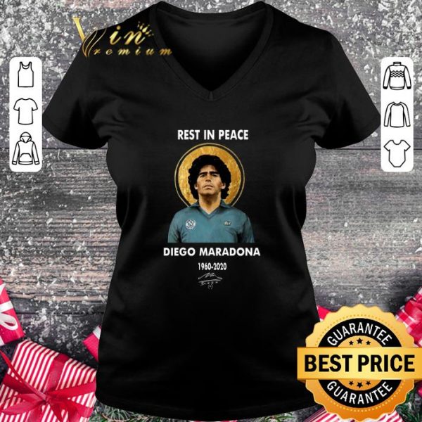 Original Diego Maradona Napoli Rest In Peace 1960-2020 Signed Football Legend shirt 2