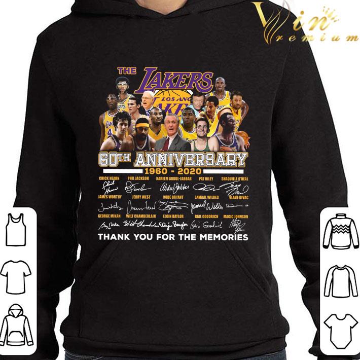 The Lakers Los Angeles 60th anniversary 1960-2020 signatures shirt 9 The Lakers Los Angeles 60th anniversary 1960-2020 signatures shirt