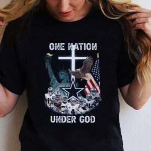 Premium Dallas Cowboys Statue of Liberty One nation under god shirt 4