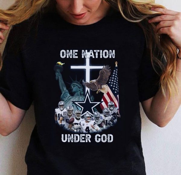 Premium Dallas Cowboys Statue of Liberty One nation under god shirt 2