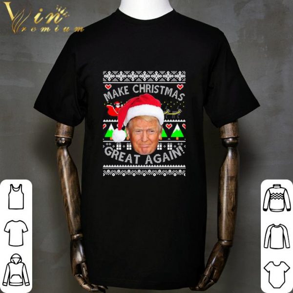 Santa Trump Make Christmas Great Again Ugly shirt 2