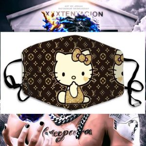 Hello Kitty Louis Vuitton Face Mask 4