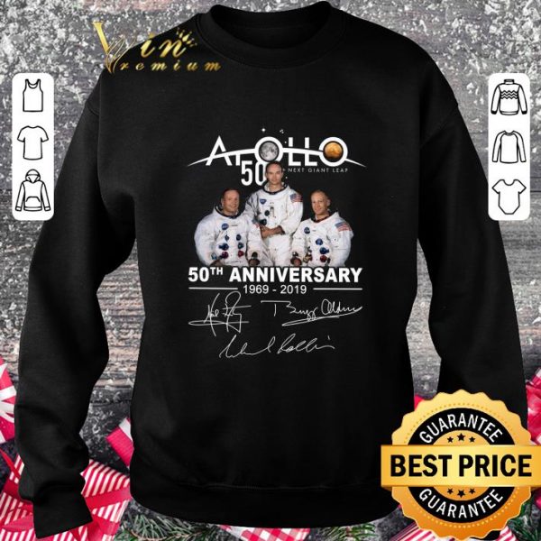 Funny Apollo 50 Next Giant Leap 50th Anniversary 1969-2019 Signatures shirt 3