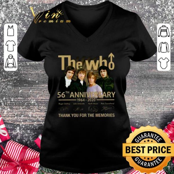 Original Thank You The Who Band 56th Anniversary 1964-2020 Members Signed shirt 2