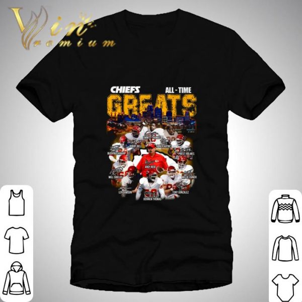 Kansas City Chiefs All Time Greats Legends Signatures shirt 1