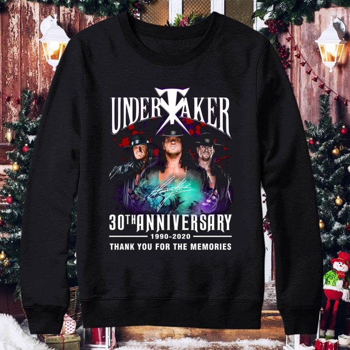 Premium Logo Undertaker 30th Anniversary Signed Thank You For The Memories shirt