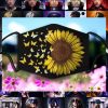Beautiful butterfly sunflower face mask 6
