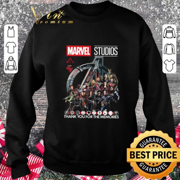 Original Marvel Studios Avengers Signatures Thank You For The Memories shirt 3