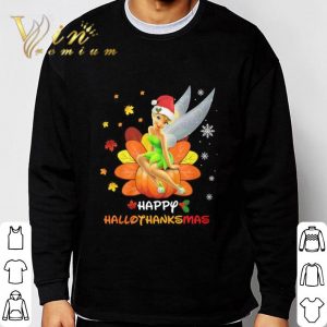 Turkey Santa Tinkerbell Happy Hallothanksmas shirt 5