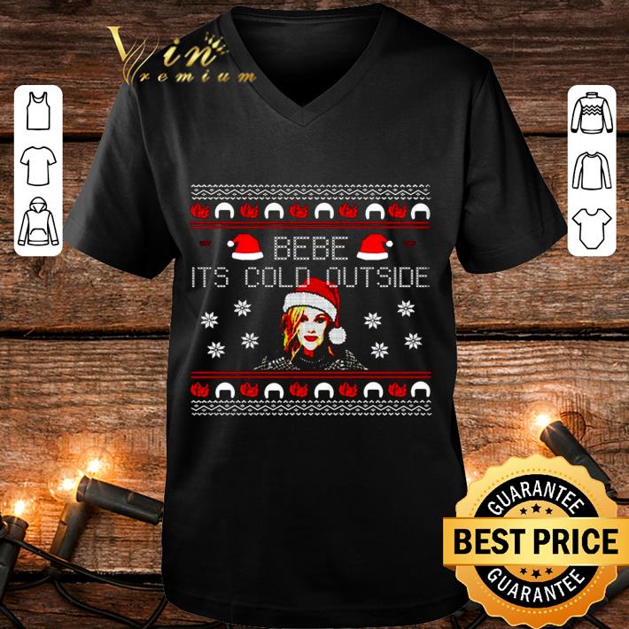 Original Schitt's Creek Bebe its cold outside ugly Christmas shirt