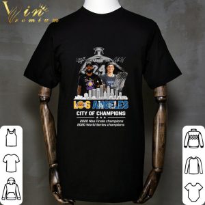 Bryant LeBron James Corey Seager Lakers Dodgers Champions 2020 shirt 4