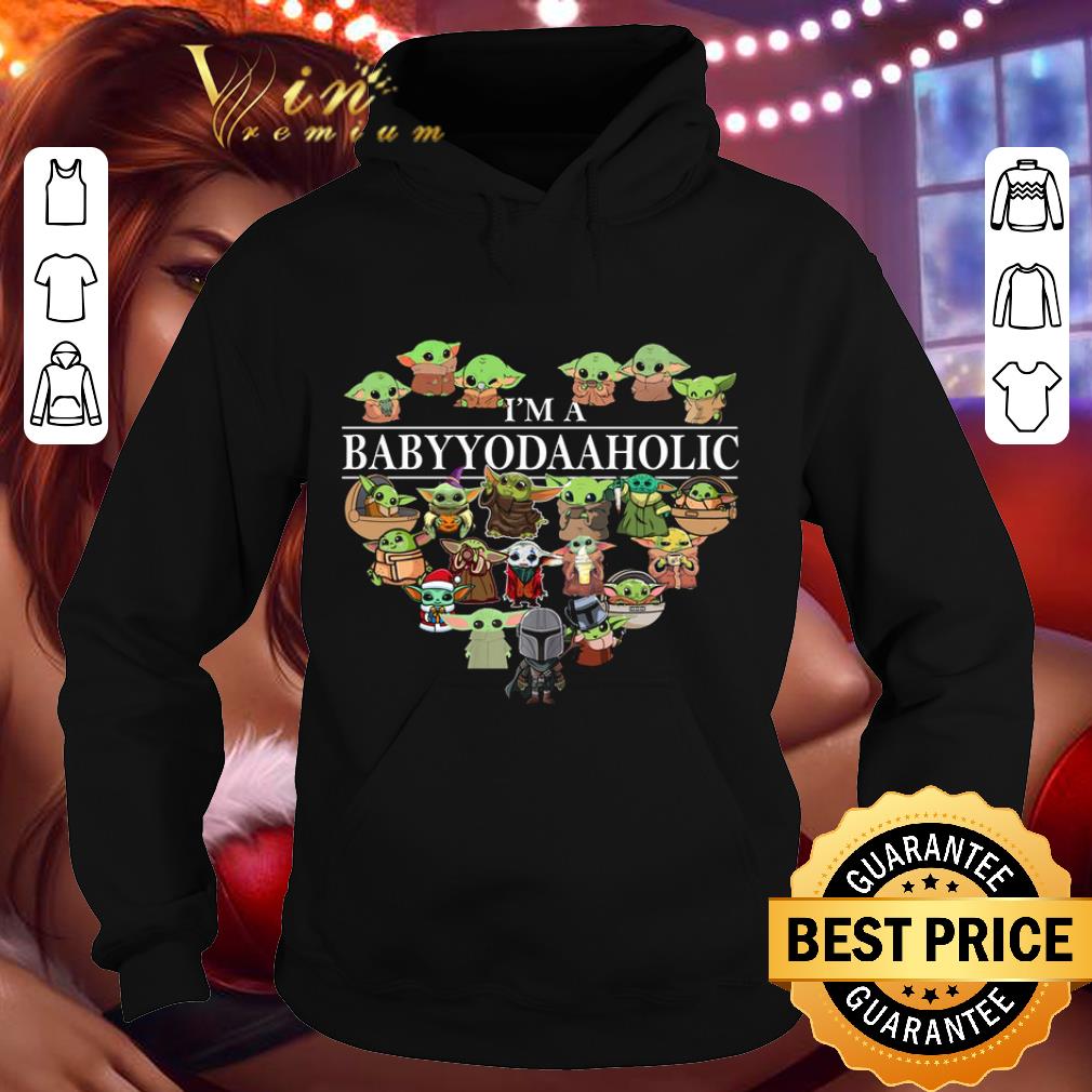 Hot Mandalorian I'm A Babyyodaaholic Baby Yoda Costumes shirt