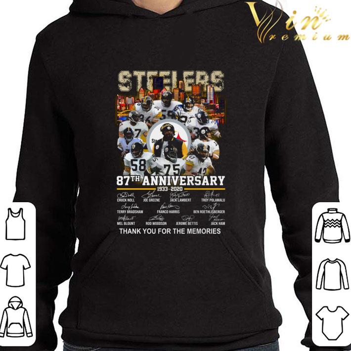 Steelers 87th anniversary 1933-2020 thank you for the memories shirt 9 Steelers 87th anniversary 1933-2020 thank you for the memories shirt