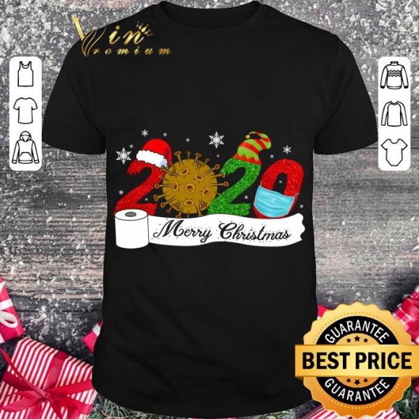 Official 2020 Happy Merry Christmas With Coronavirus shirt 1