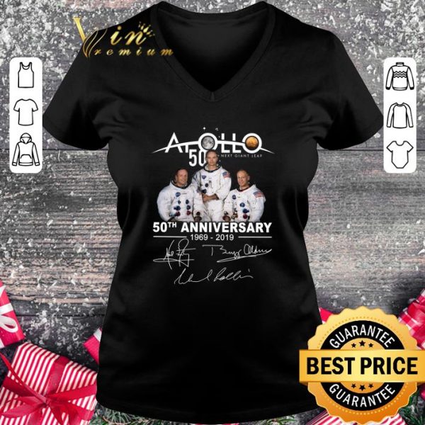 Funny Apollo 50 Next Giant Leap 50th Anniversary 1969-2019 Signatures shirt 2