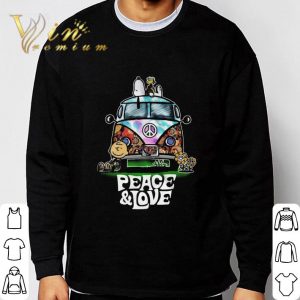 Peace And Love Hippie Style Snoopy shirt 5