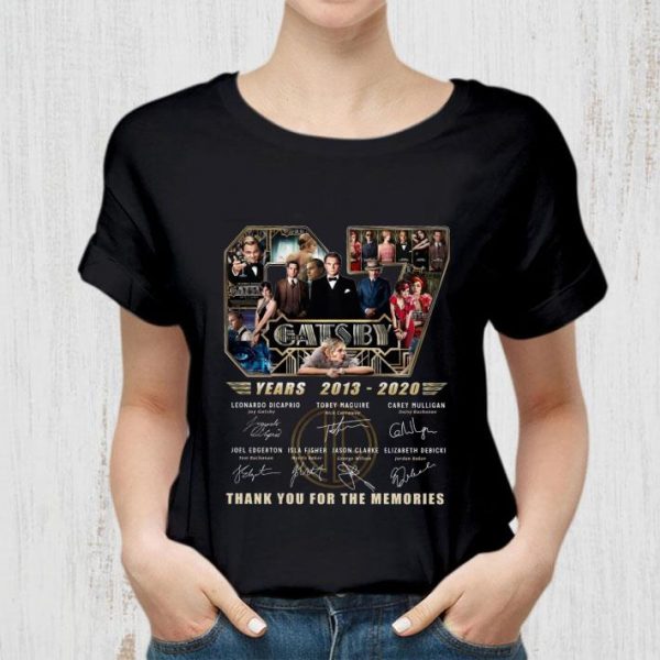 Original 67 years of The Great Gatsby 2013-2020 signatures shirt 2