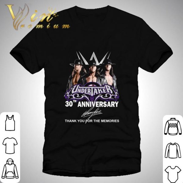Thank You Undertaker 30th Anniversary 1990-2020 Signature shirt 1
