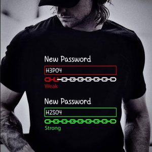 Original Chemistry New Password H3po4 Weak New Password H2so4 Strong shirt 4