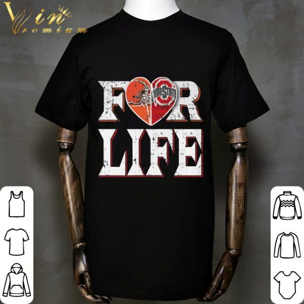 For Life Cleveland Browns Ohio State Buckeyes shirt 2