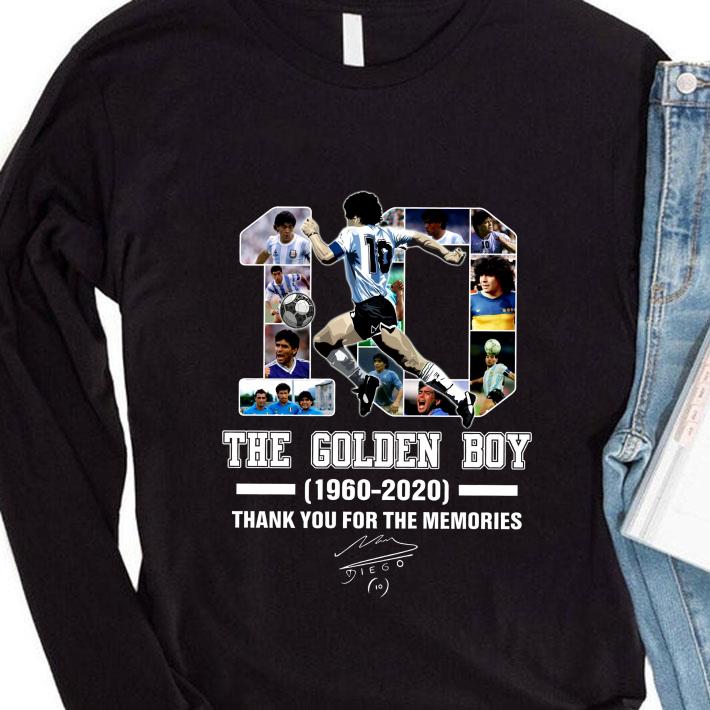 Original Thank You No 10 Maradona The Golden Boy 1960-2020 Signature shirt 9 Original Thank You No 10 Maradona The Golden Boy 1960-2020 Signature shirt